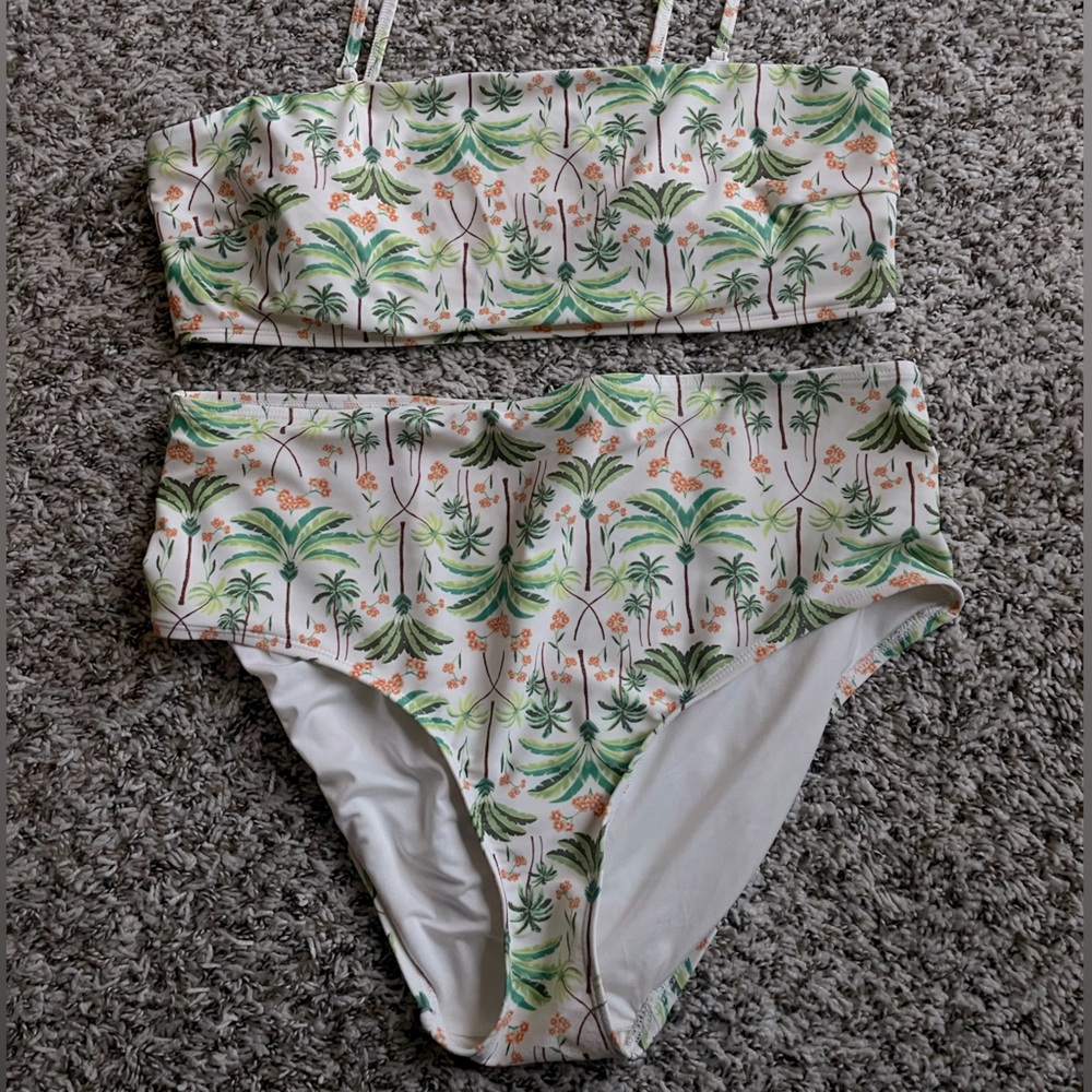 Tropical Bandeau Swim Top & Bottoms